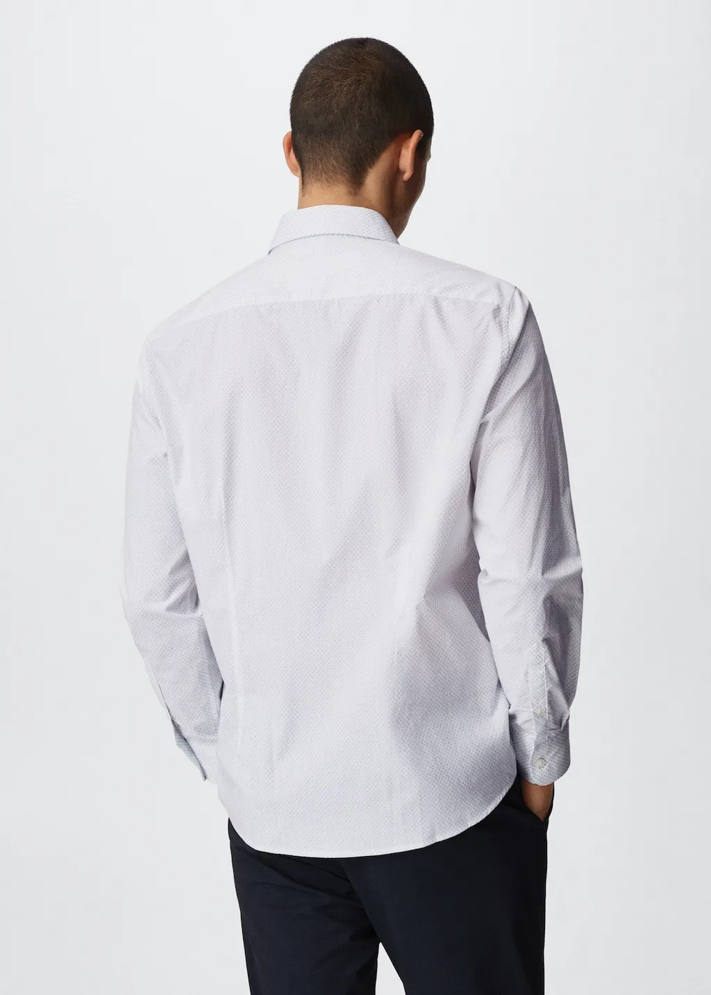 Camicia slim-fit micro-stampa