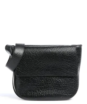  Núnoo New Zealand Borsa a tracolla pelle di vitello goffrata nero  